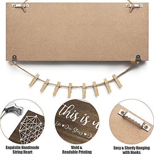 Valentines Day Gifts for Mom Women, Housewarming Gifts New Home Wall Decor Sign, This Is Us Family Picture Frame Wedding… - Image 7