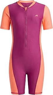 Boldfit Swimming Costume for Kids Lightweight Swim Suit for Kids Girls Half Sleeve Swim Costume Girl One-Piece Swimming Su... Price In India