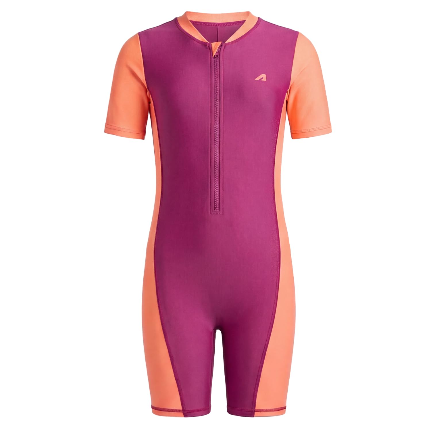 Boldfit Swimming Costume for Kids Lightweight Swim Suit for Kids Girls Half Sleeve Swim Costume Girl One-Piece Swimming Su...