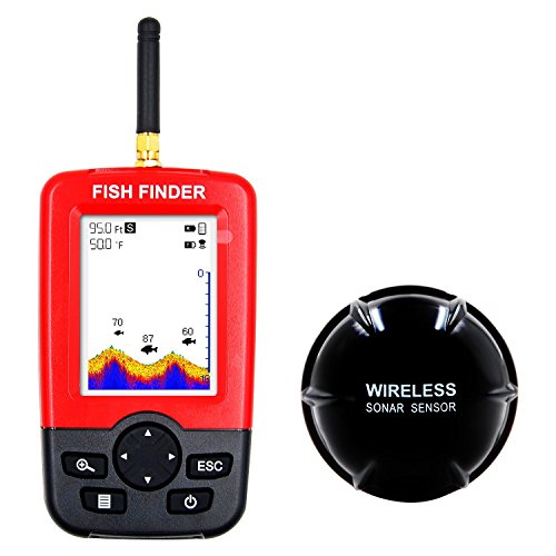 Portatile 100 m Sensore Sonar Senza Fili Fish