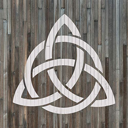 Celtic Triquetra Knot Stencil - Reusable Stencils For Painting - Mylar Stencil For Crafts And Decorations #TOP3
