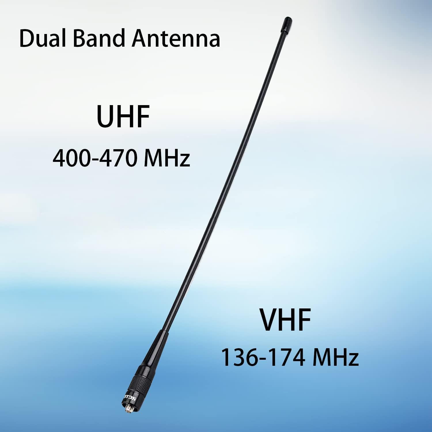 Retevis RHD771 Antenna SMA-F Doppia Banda UHF/VHF per Walkie Talkie RT5 RT5R RT5RV RT6 RT7 RT21 H777 Baofeng UV-5R BF-888S (2 Pezzi)