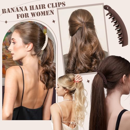 ProSuites 8PCS Pinzas para el cabello Banana para mujer miniatura 6