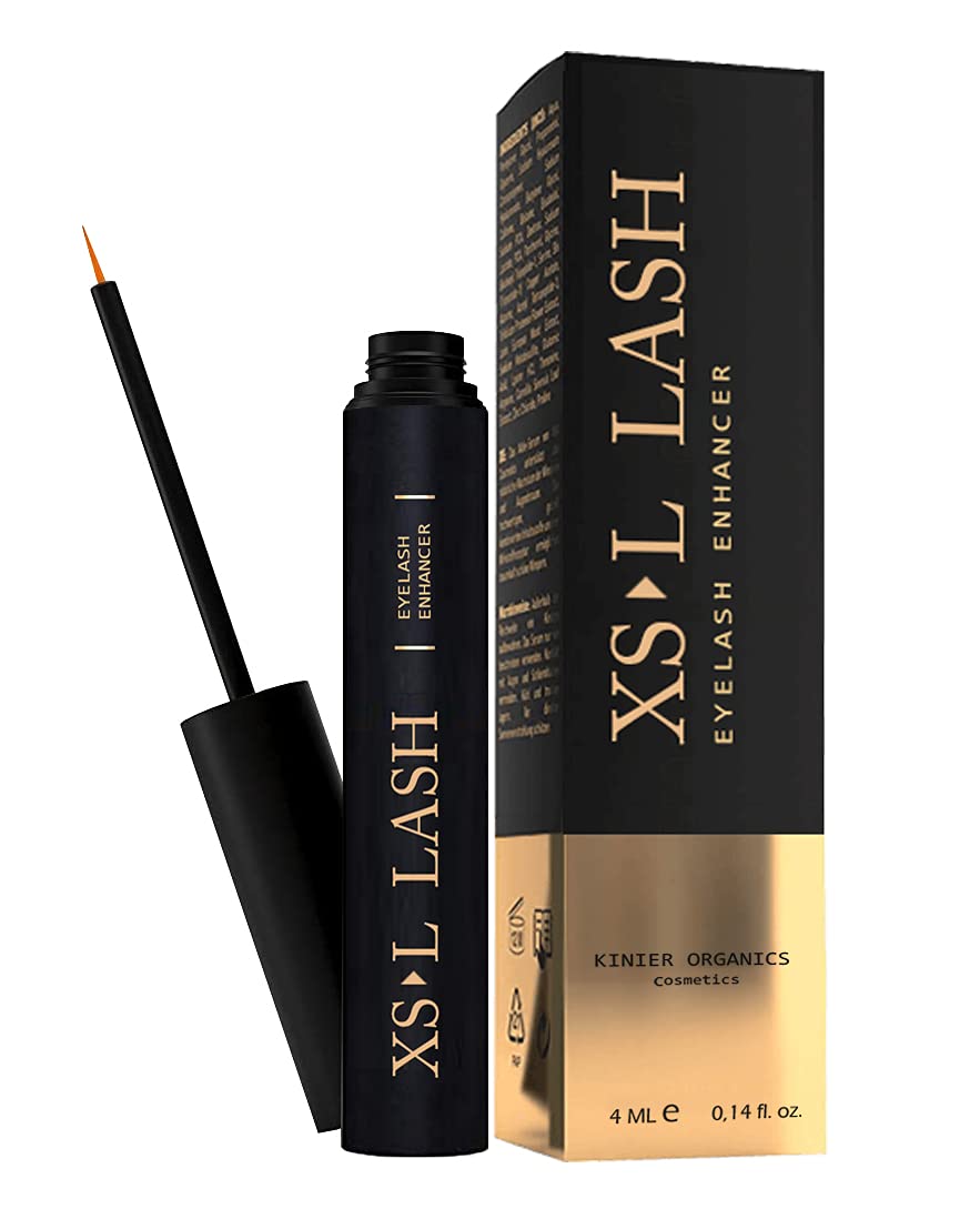 Siero Ciglia Allungante 4ml (4 mesi) - Infoltisce e Allunga Ciglia & Sopracciglia Lunghissime - Xsl Lash Efficace Ultra Rapido