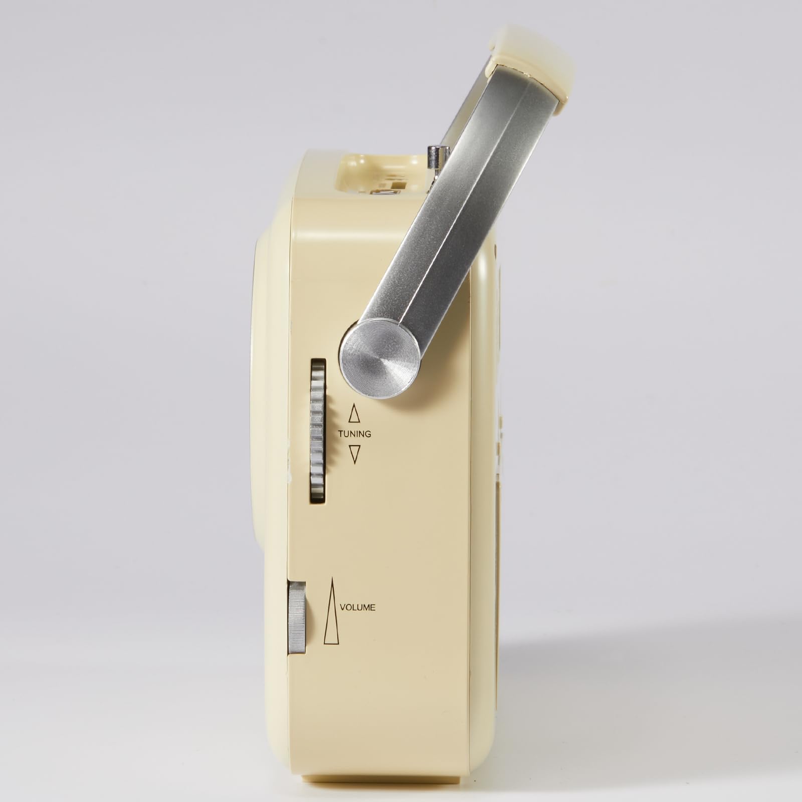 Radios AM FM portables, alimentées par piles et à brancher au mur pour la maison/extérieur/la cuisine, radio rétro vintage avec Bluetooth, grand cadran facile à utiliser (beige)