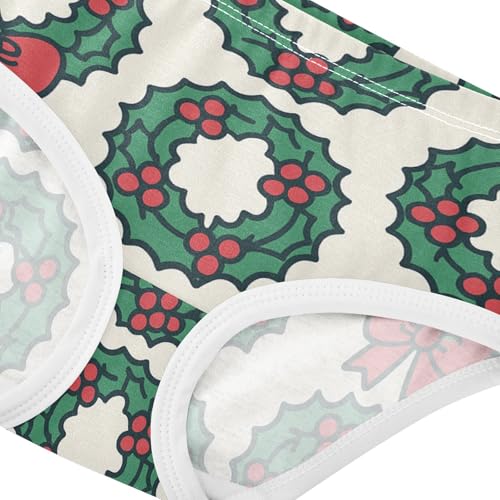 Wreath Seamless Girls' Underwear for Daily Wear Organic Underpants for Baby Girls in Sizes 2T,3T, 4T, 5T, 6Y and 8Y4