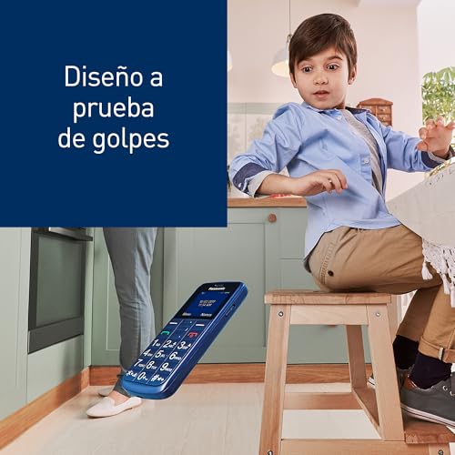 Miniatura 3 de Panasonic KX-TU110EXC 2G, Teléfono Móvil para Mayores, con Botón SOS, Llamada Prioritaria, Teléfono con Botones Grandes, Bluetooth, Linterna, Cámara, Azul