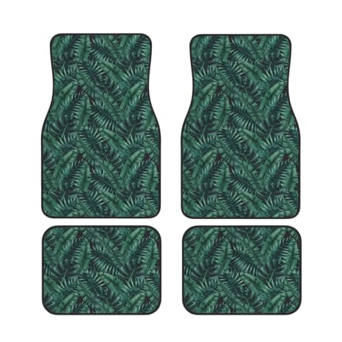 Alfombrillas antideslizantes para coche en neopreno lavable con estampado de selva tropical