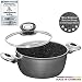 Produktbild STONELINE® Gourmundo Made in Germany Kochtopf 24 cm, mit Glasdeckel, auch für öl- und fettfreies Braten, Kratzfeste Antihaftbeschichtung mit echten Steinpartikeln, Induktionstopf