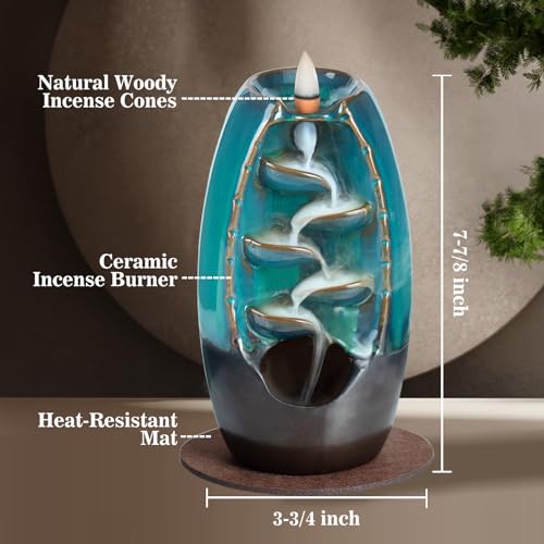 Dailylife Backflow Incense Burner And Ceramic Incense Holder Waterfall thumb #2