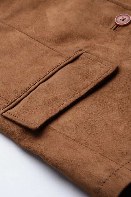 Image of Leather Retail Women's Suede Faux Leather Jacket
