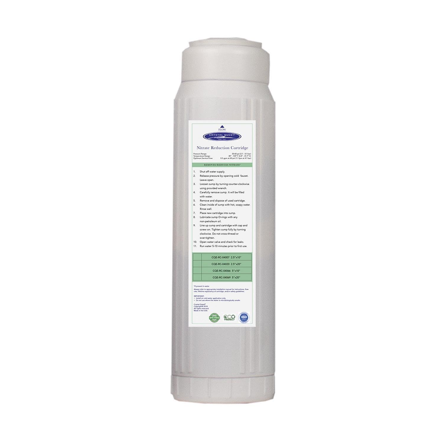 Crystal Quest Nitrate Reduction Water Filter Cartridge