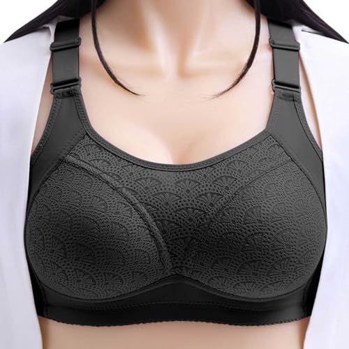 Soutien-gorge sans couture grande taille anti-irritation noir