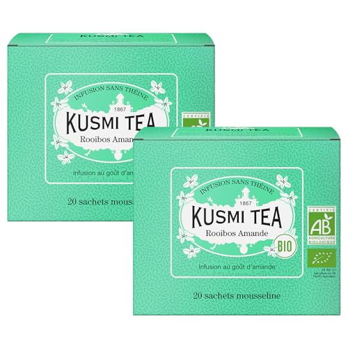 Kusmi Tea - Rooibos Amande - Lot de 2 boîtes - Infusion Bio...