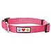 Pawtitas Reflective Dog Collar Small Pink 5/8 Inch