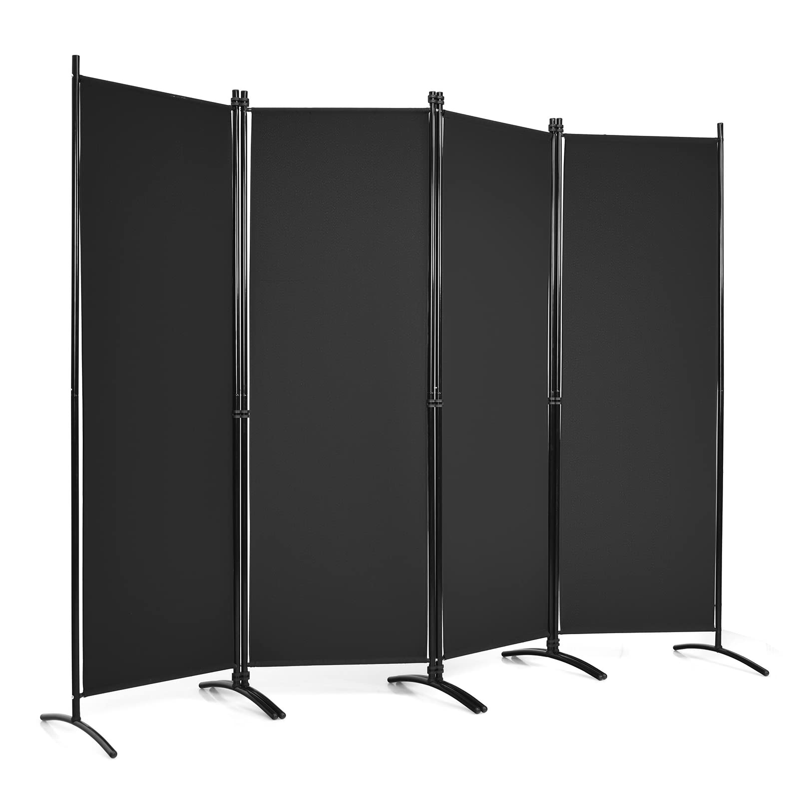 Giantex 4 Panel Room Divider, 5.6Ft Folding Screen, Home Office Freestanding Tall Partition