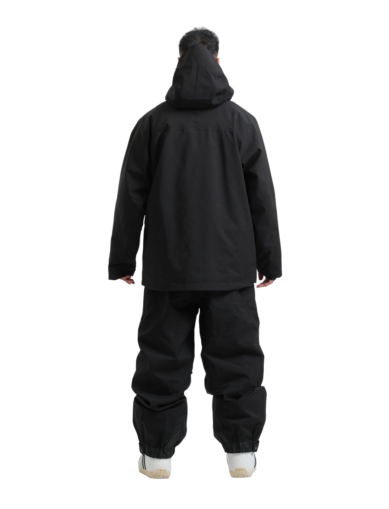 GSOU SNOW Conjunto de Chaqueta y Pantalones de Esquí Holgados Impermeable Antiviento Transpirable Aislante con Capucha