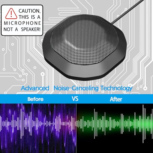 Microphone USB de conférence Plug & Play silencieux et haute compatibilité - 3