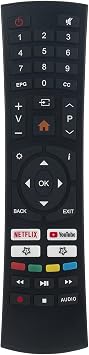 PERFASCIN Replacement Remote Control fit for SANSUI Smart LED TV ES32S1N S32P28N S40P28FN Also Works for Caixun TV EC32S2N & fit for Bolva 50MVT20