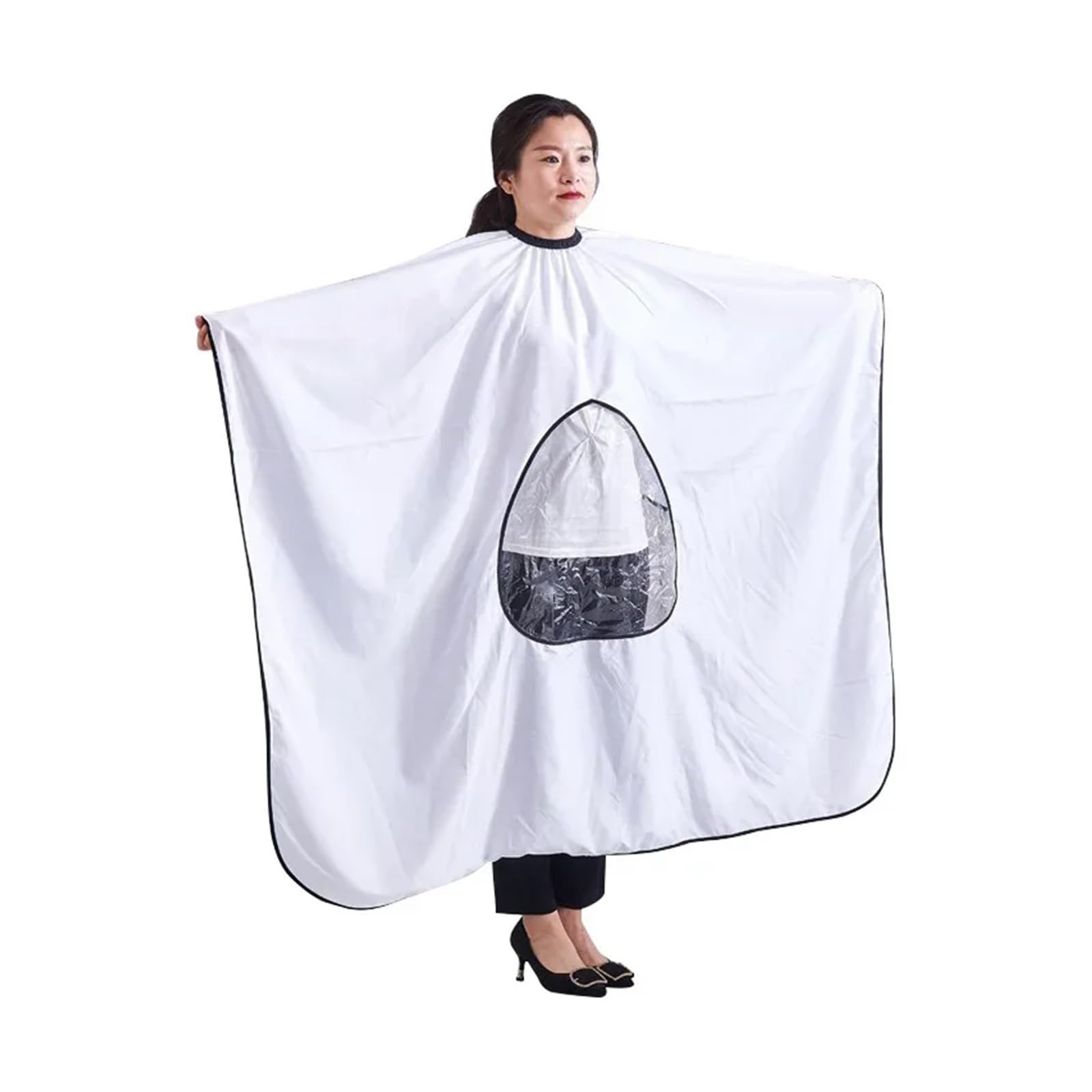 Capa Peluqueria Salon Hairdressing With Transparent Waterproof Haircut Cloak Apron Barber Shop Tool