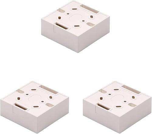 Jutagoss Caja de seguridad para bebé, caja a prueba de salpicaduras, interruptor de pared, caja de protección, color blanco, 3 unidades