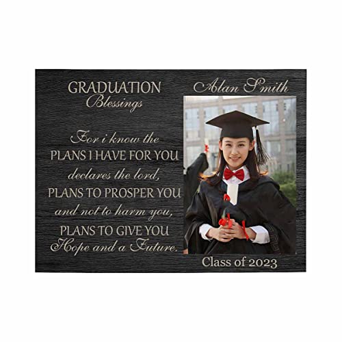 Mypupsocks Custom Graduation Picture Frames, Personalized Graduation Tabletop Photo Frame For Daughter Son Friends Bestie Graduation Gifts 8X6 #TOP3