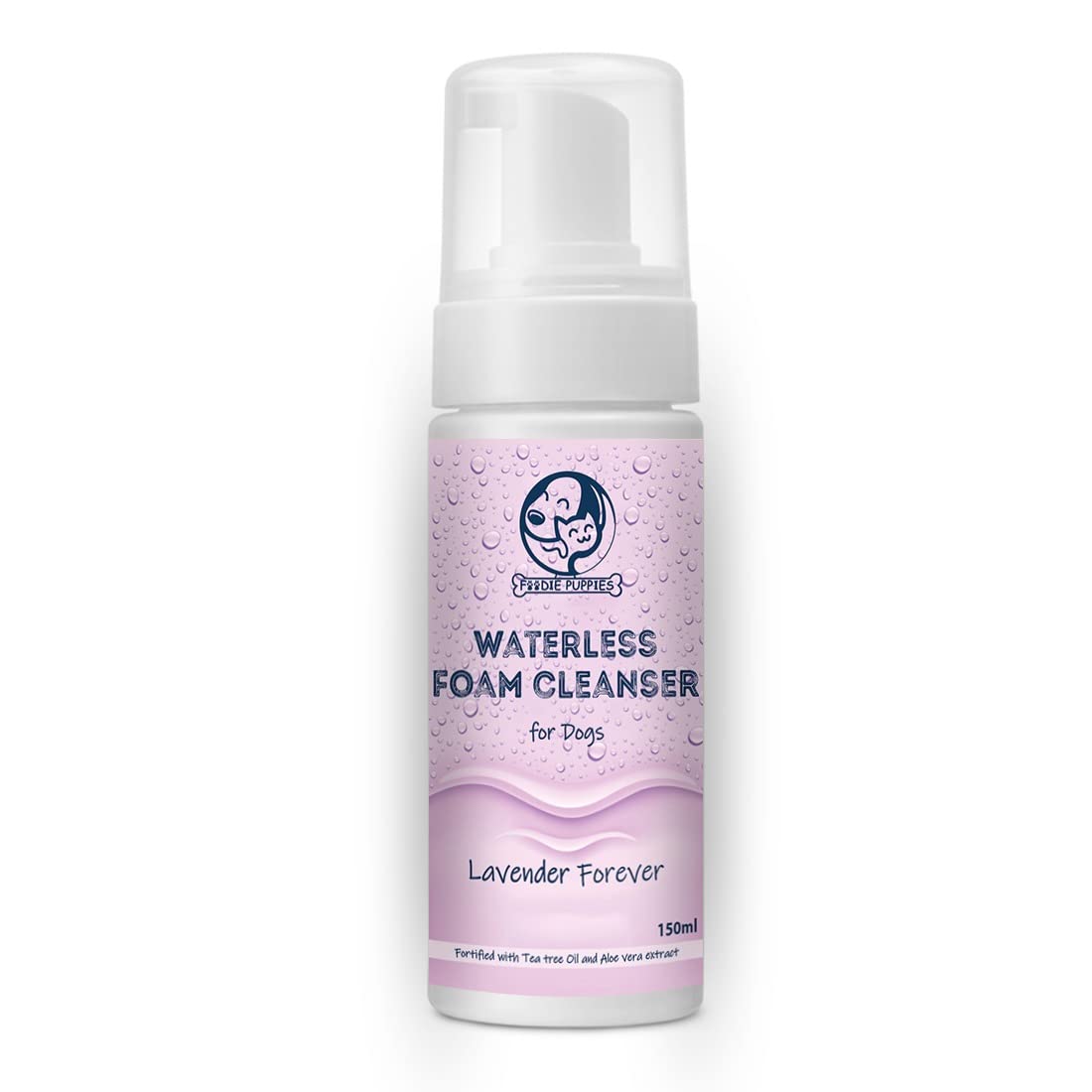 Foodie Puppies Dog Waterless Cleansing Foam - 150ml | Lavender Scented Foam Dry Bath Cleansing for Dog Body Wash | Fortified with Tea Tree Oil and Aloe Vera Extract (Lavender) (B0BS3Y94WX) Amazon Price History, Amazon Price Tracker