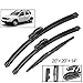 Xukey Set di 3 spazzole tergicristallo anteriori + posteriori adatte per Duster 2014 2015 2016 2017 (Set di 3)