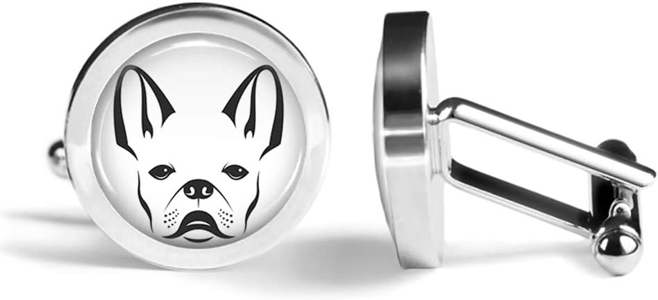 French Bulldog Cufflinks Dog Cuff Links (Angled Edition