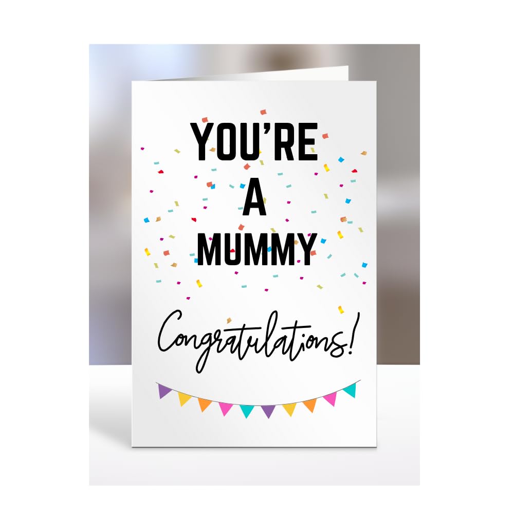 You're a Mummy card, gifts for men, women, him, her, female, male, presents for Christmas, new, congratulations, baby, you are, A5-173_156 โ image 1