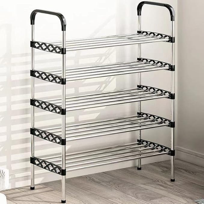TONSYL Folding Shoe Storage Organizer Cabinet β Space Saving Multi-Layer Shoe Rack Stand for Heels, Slippers & Boots