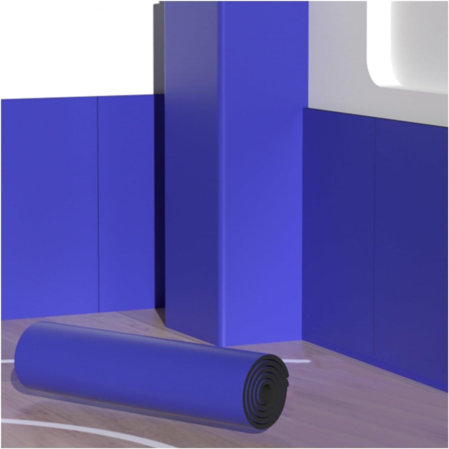 Protector Pared Garaje, Protector de Pared de Garaje, Protector de Espuma de Goma para Puerta, Parachoques de protección de estacionamiento de Alta Resistencia (Azul-0,78,39,3 x 157,4 Pulgadas)