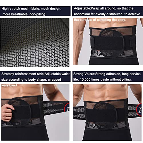 Daisha MEN'S TUMMY CONTROL SHAPEWEAR Men'S Ultra Breathable Mesh Waist Trainer Trimmer Tummy Control Shaper Belt thumb #7