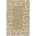 Surya Athena ATH-5119 Hand Tufted Wool Solids and Borders Accent Rug, 2-Feet by 3-Feet