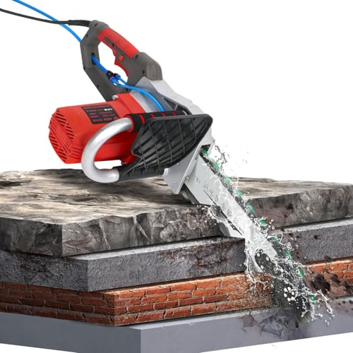 Máquina de corte eléctrica de ranura de pared con supresión de polvo alimentada por agua para ranurar ladrillo, granito, mármol, hormigón, sierra cortadora de hormigón eficiente para trabajos de