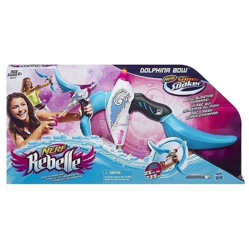 Nerf Rebelle Super Soaker Dolphina Bow Blaster