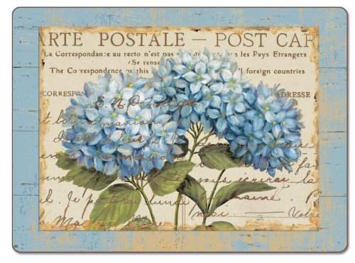 Counterart Blue Hydrangeas Hardboard Placemat, Set Of 2 #TOP29