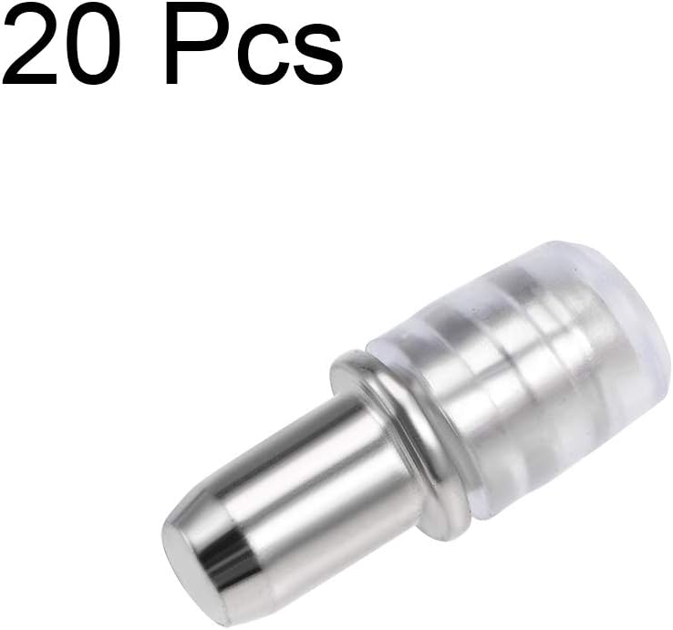 uxcell Shelf Bracket Pegs 5x16mm Stainless Steel Shelf Holder Support Pins for Cabinet Bookcase 20 Pcs