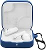 Case for CMF by Nothing Buds 2A with Carabiner,Anti-Scratch Premium Soft Silicone Full Protective Case,Shockproof Ultra Slim Headphone Protective Cover for CMF by Nothing Buds 2A,Blue