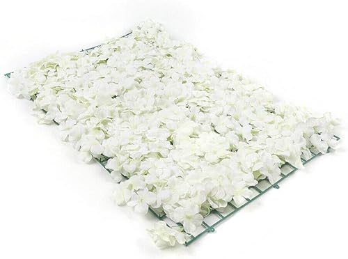 TBVECHI Paneles de flores para decoración de pared, panel de fondo de pared de flores artificiales, decoración de flores, 23.6 x 15.7 in (24 x 16