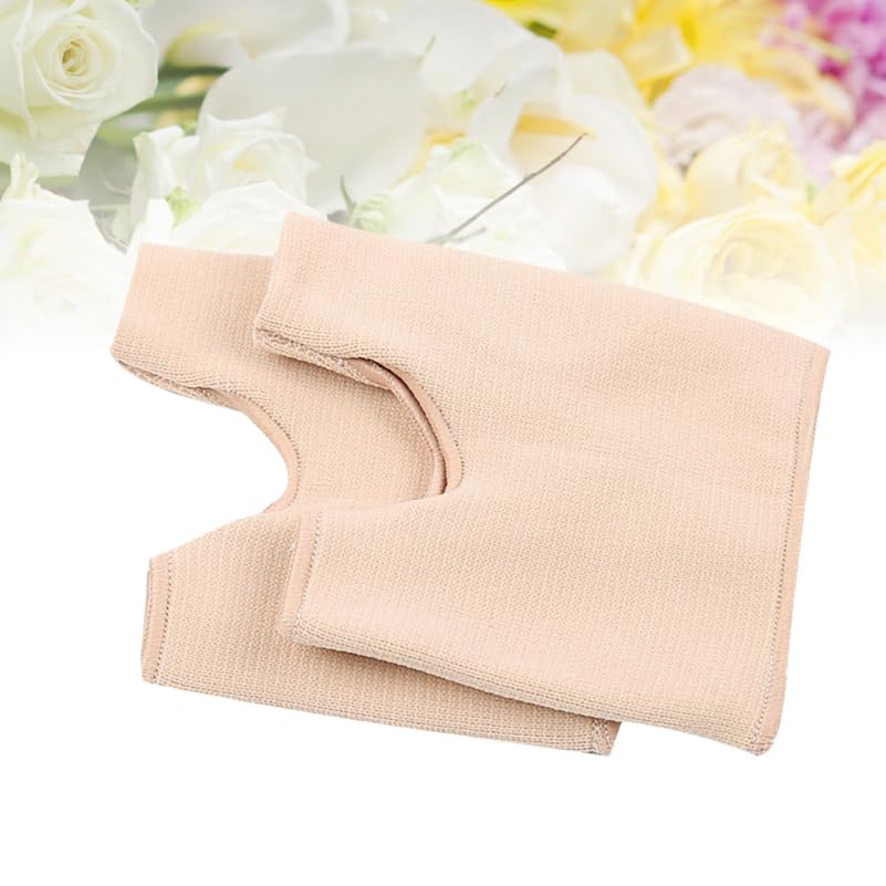 Healeved 1pair Thickened Thumb Socks Hallux Bunion Protector Sleeves s Apricot Color Comfortable and Breathable for Foot
