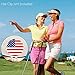 FINGER TEN Golf Ball Marker with Hat Clip Markers Assorted Patterns Value Gift Set Mark Golf Divot Tool Accessories for Men Women Kids (American Flag)