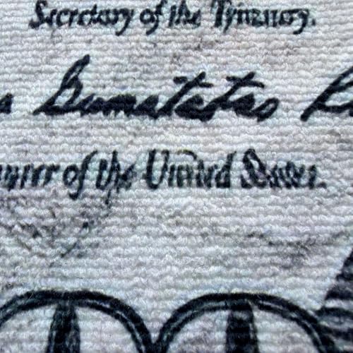 Tapete con diseño billete de 100 dólares 18''x43'' miniatura 5