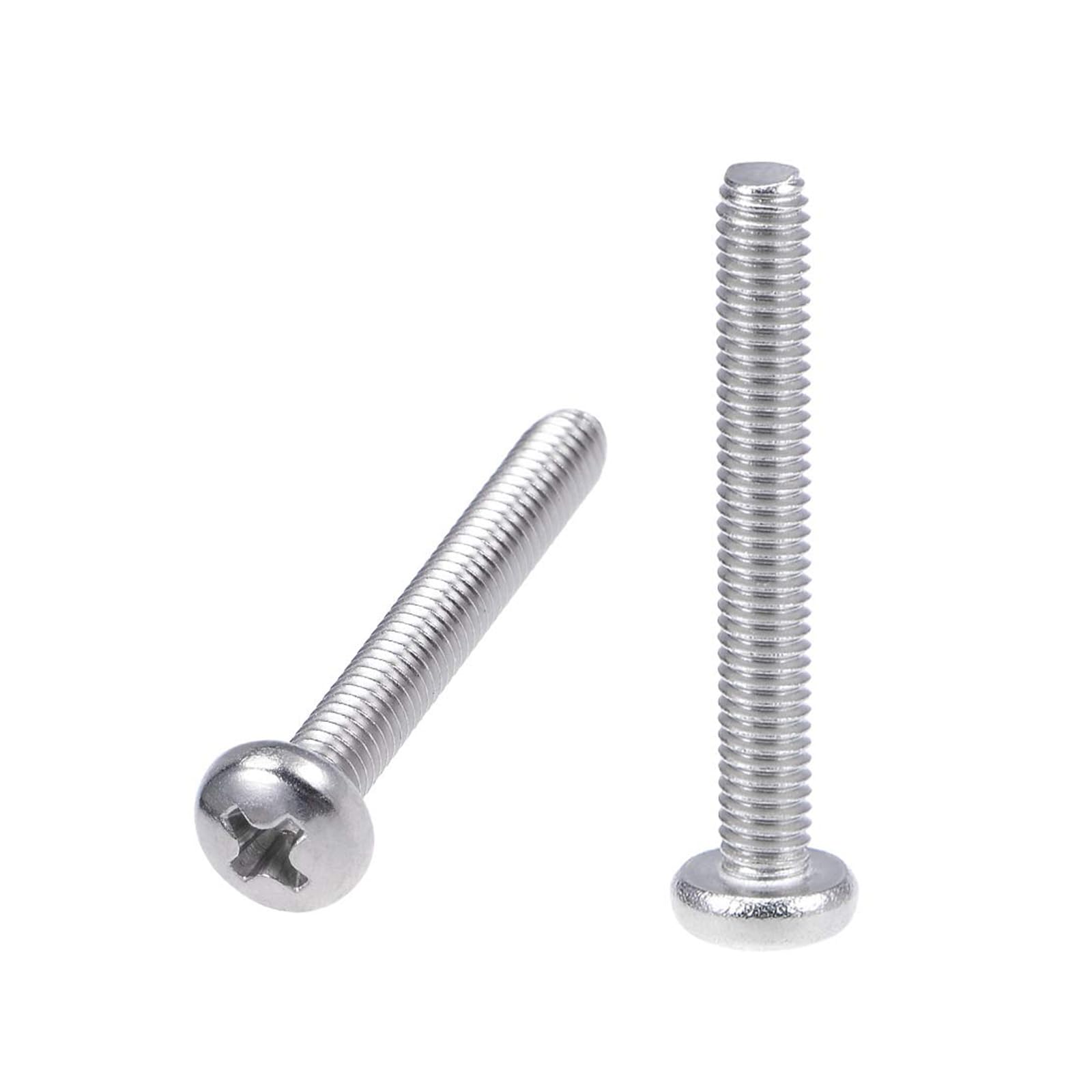 MACHSWON M4x30mm Machine Screws Pan Phillips Cross Head Screw 304 Stainless Steel Round Head Cross Screw Fasteners Bolts 20Pcs