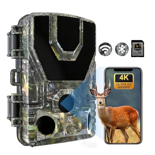 HAZA Caméra de Chasse 4K WiFi connectée au...