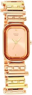 Titan Raga Love All Quartz Analog Rose Gold Dial Two Toned Gold and Rose Gold Metal Strap Watch for Women - NT95154KM01