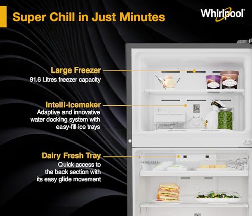 Image of Whirlpool 467L 2star IntelliFresh Convertible Inverter Frost Free Double Door Refrigerator (IF INV CNV 515 ALPHA STEEL (2S)-Y, 2026 Model)