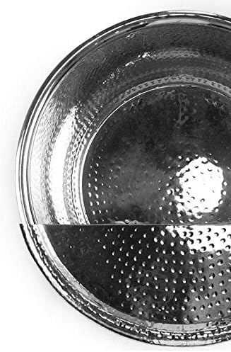 Noel Asmar Hand Hammered Stainless Steel Footrest for Noel Asmar Hammered Metal Pedicure Bowls, Half Moon Design