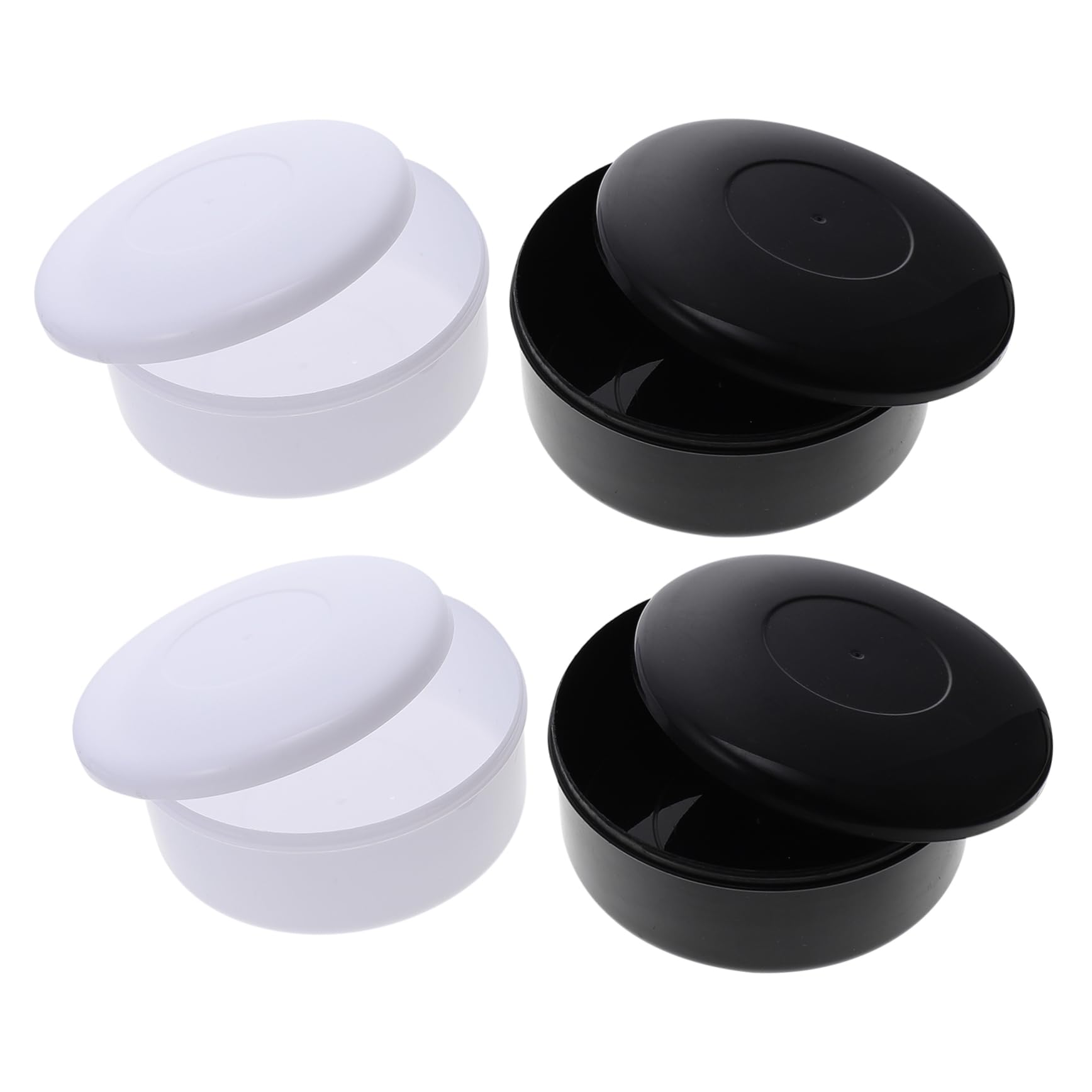 Kisangel 4boxes Pieces Chess Jar with Lid Go Chess Pieces Storage Box and Lightweight for Easy Carrying and Organization present for Students and Teachers