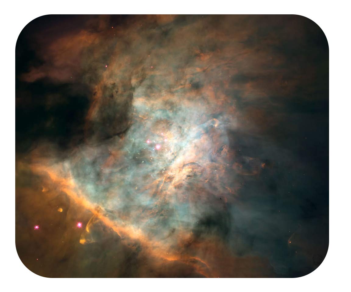 Mouse Pad Universe Planets & Space Mouse Pads - Decorative & High Performance - 2 Sizes - Thick Natural Rubber, No Slip Base (Mini 8 x 6 x 1/8", Orion